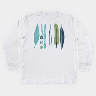 Sticks and Stones Nature Illustration Art Kids Long Sleeve T-Shirt